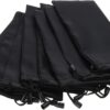 10 pcs Black Microfiber Sunglasses Glasses & Gadgets Accessories Sleeve Bag Pouch with Drawstring Closure - Image 2