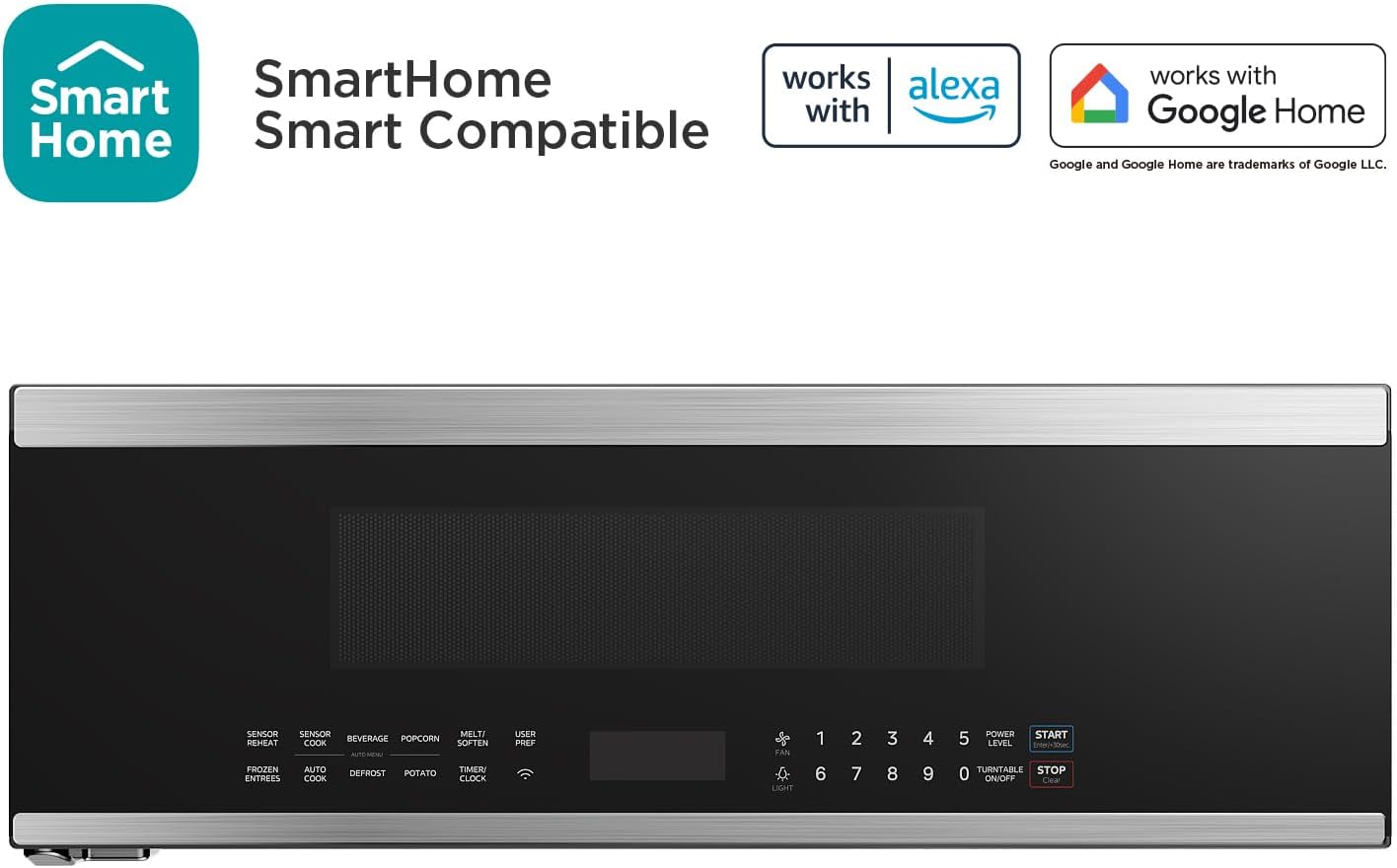 Midea MMO12S3ASTZ Over the Range Oven, 1.2 Cu.ft Slim, Stainless Steel Microwaves, 1000W Heating Power with 400CMF Vent Fan - Image 11