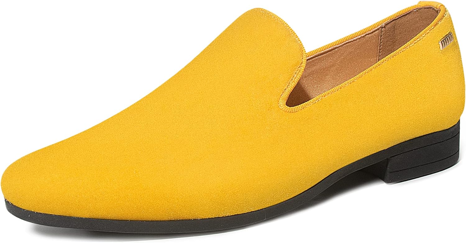 UUBARIS Mens Velvet Loafers Slip-on Dress Shoes Fashion Style Driving Shoes Classic Tuxedo Shoes Casual Oxford Shoes - Image 2