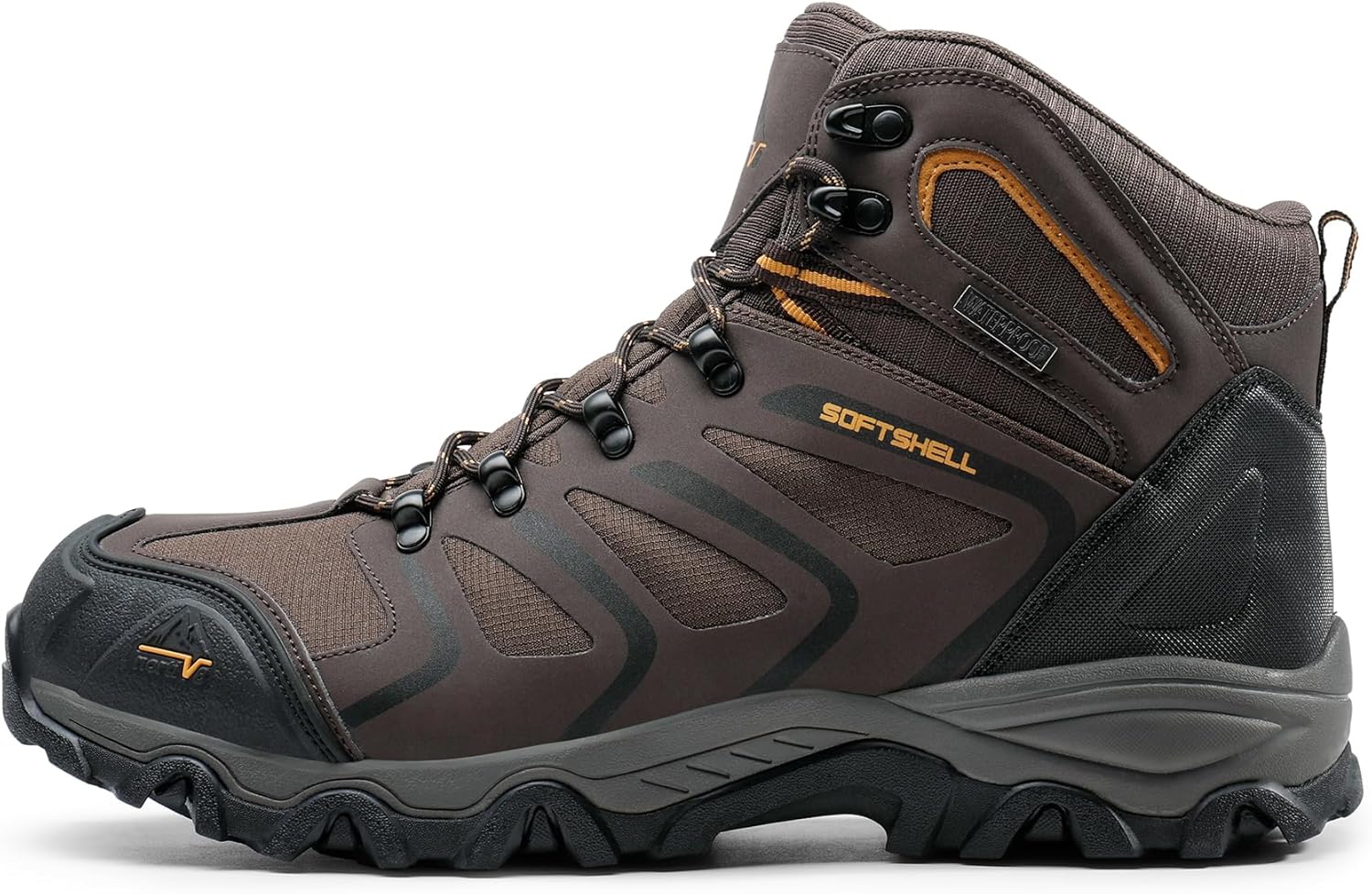 NORTIV 8 Men's Ankle High Waterproof Hiking Boots Outdoor Lightweight Shoes Trekking Trails Armadillo - Image 3