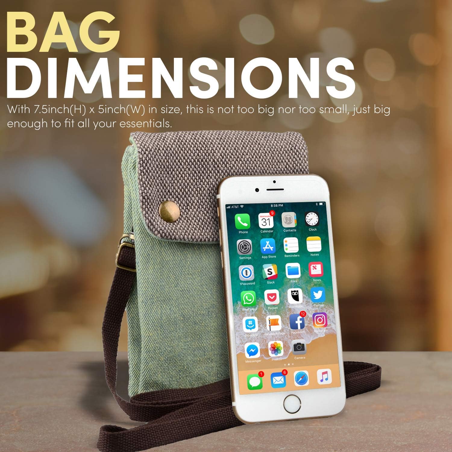 katloo Small Crossbody Cellphone Purse Bag With Shoulder Strap, Travel Pouch Women Passport Phone Holder Wristlet Wallet - Image 3