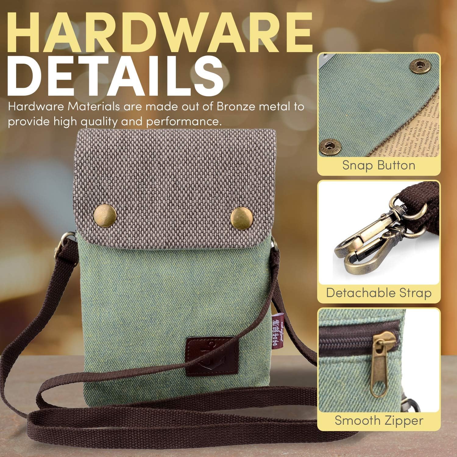 katloo Small Crossbody Cellphone Purse Bag With Shoulder Strap, Travel Pouch Women Passport Phone Holder Wristlet Wallet - Image 6